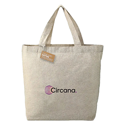 RECYCLED COTTON TWILL GROCERY TOTE